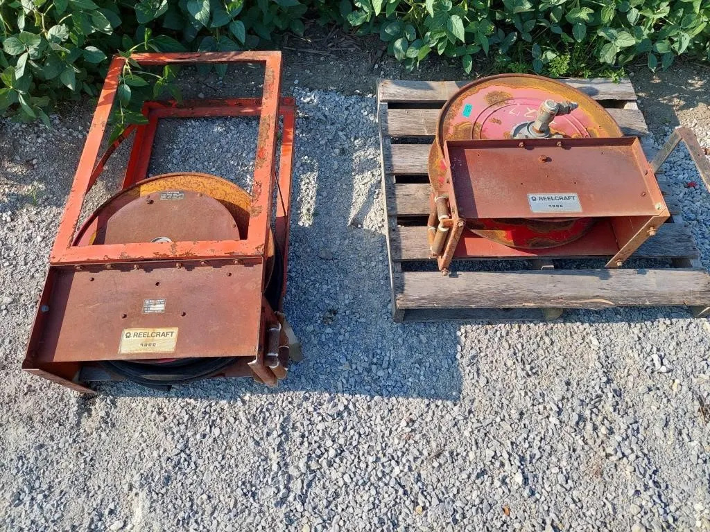 Two 25" Large Reelcraft hose reels
