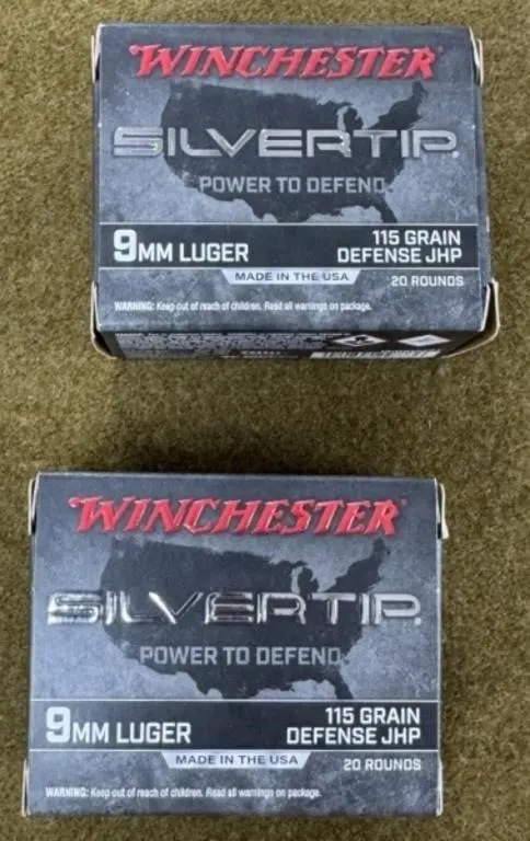 40 rnds Winchester 9mm Ammo