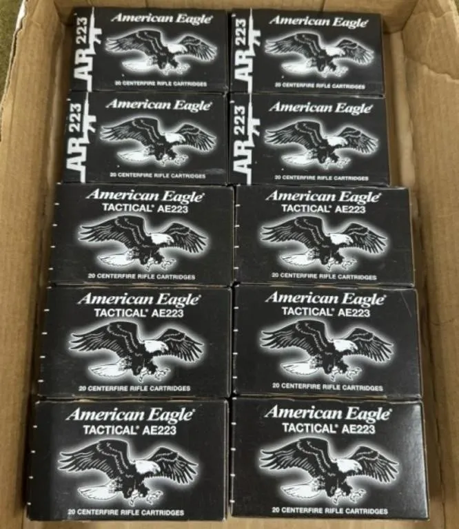 200 rnds American Eagle 5.56mm Ammo