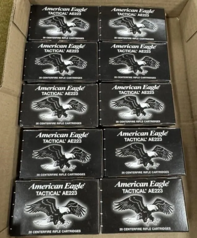 200 rnds American Eagle 5.56mm Ammo