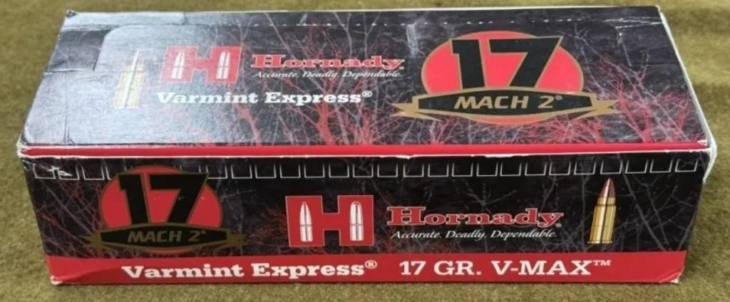 500 rnds Hornady .17 Mach 2 Ammo