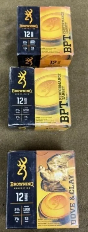 75 rnds Browning 12 ga Shotshells