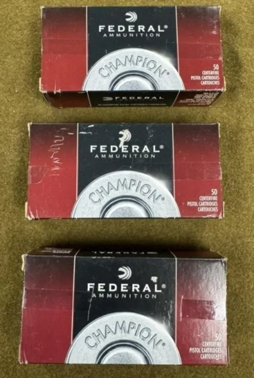 150 rnds Federal .45 Auto Ammo