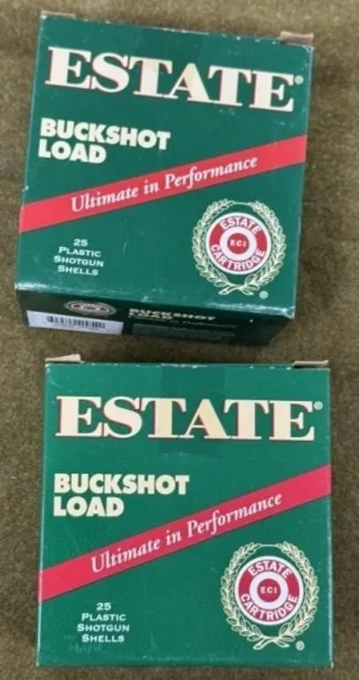 50 rnds Estate 12 ga 00 Buck Shotshells