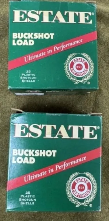 50 rnds Estate 12 ga 00 Buck Shotshells