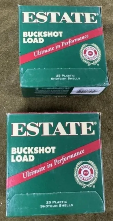 50 rnds Estate 12 ga 00 Buck Shotshells