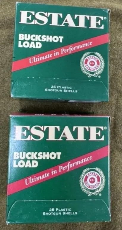 50 rnds Estate 12 ga 00 Buck Shotshells