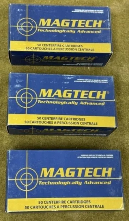 150 rnds Mag Tech .45 Auto Ammo