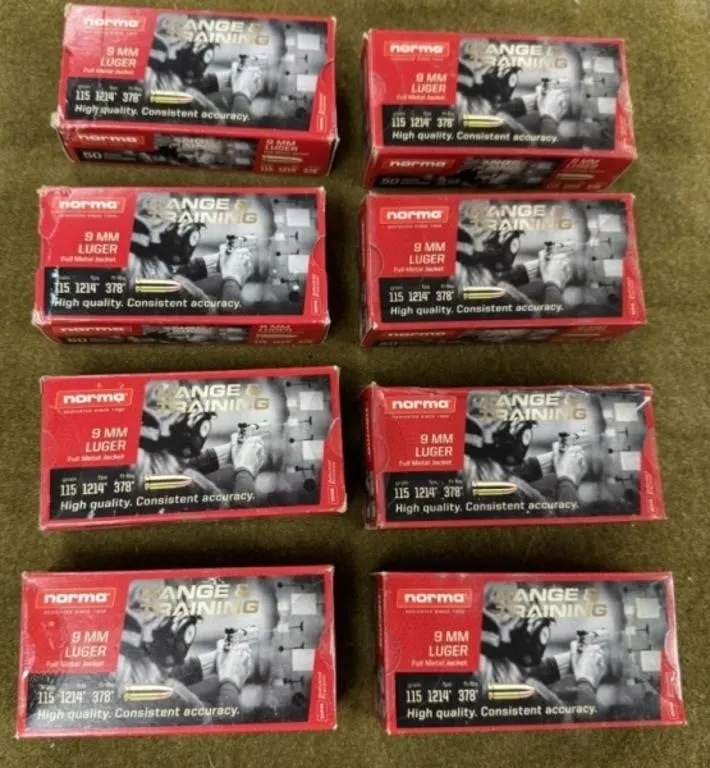 350 rnds Norma .45 Auto Ammo
