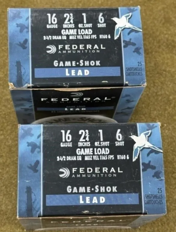 50 rnds Federal 16 ga Shotshells