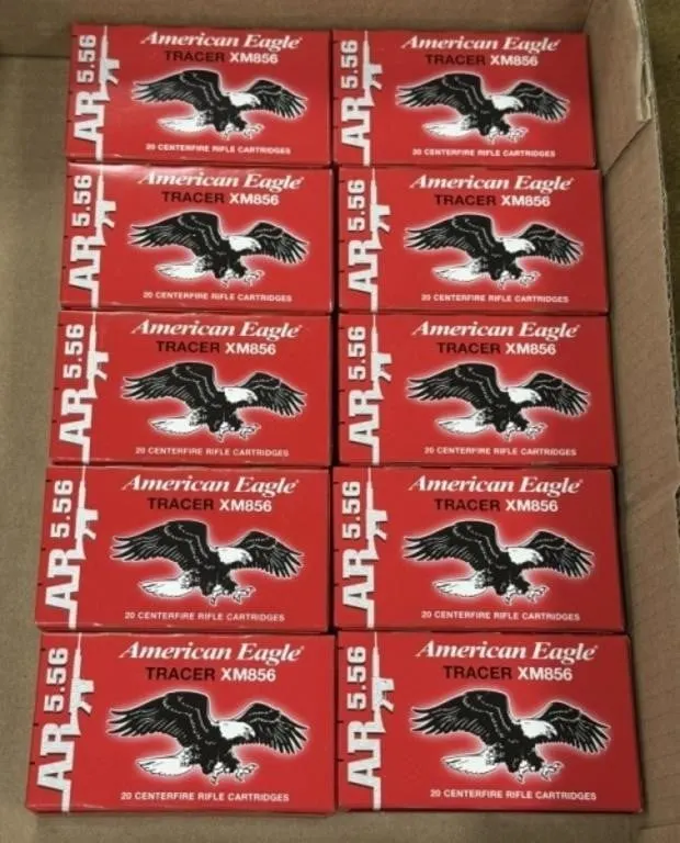 200 rnds American Eagle Tracer 5.56mm Ammo