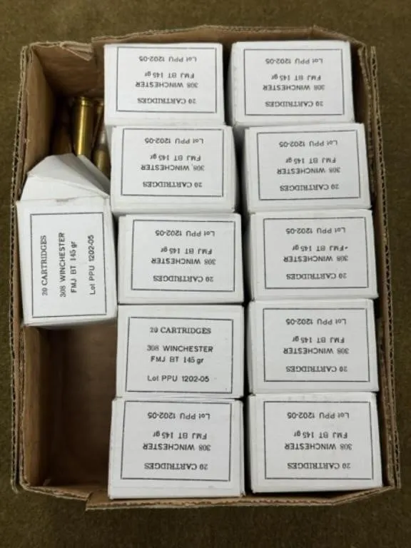 220 rnds PPU .308 Ammo