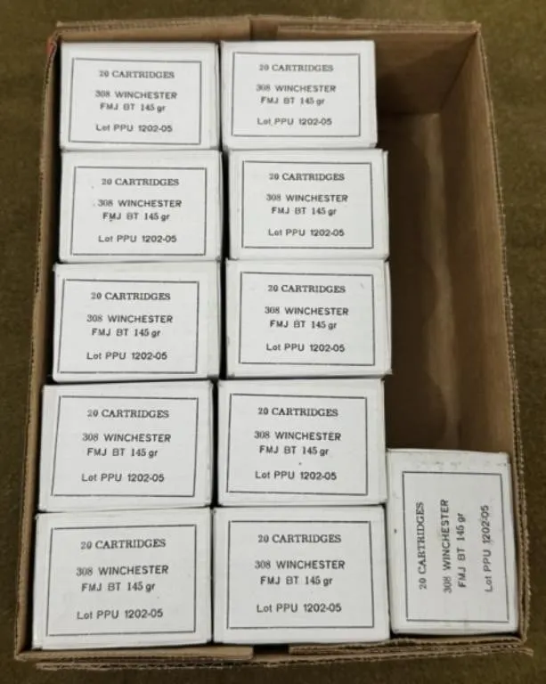 220 rnds PPU .308 Ammo