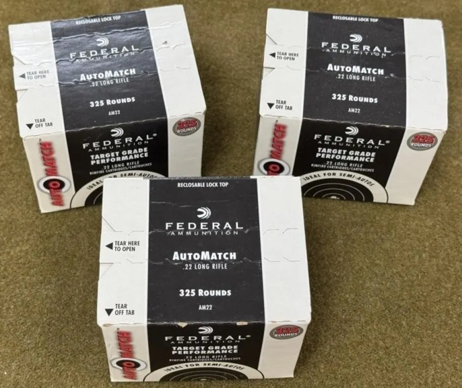 975 rnds Federal .22 LR Ammo