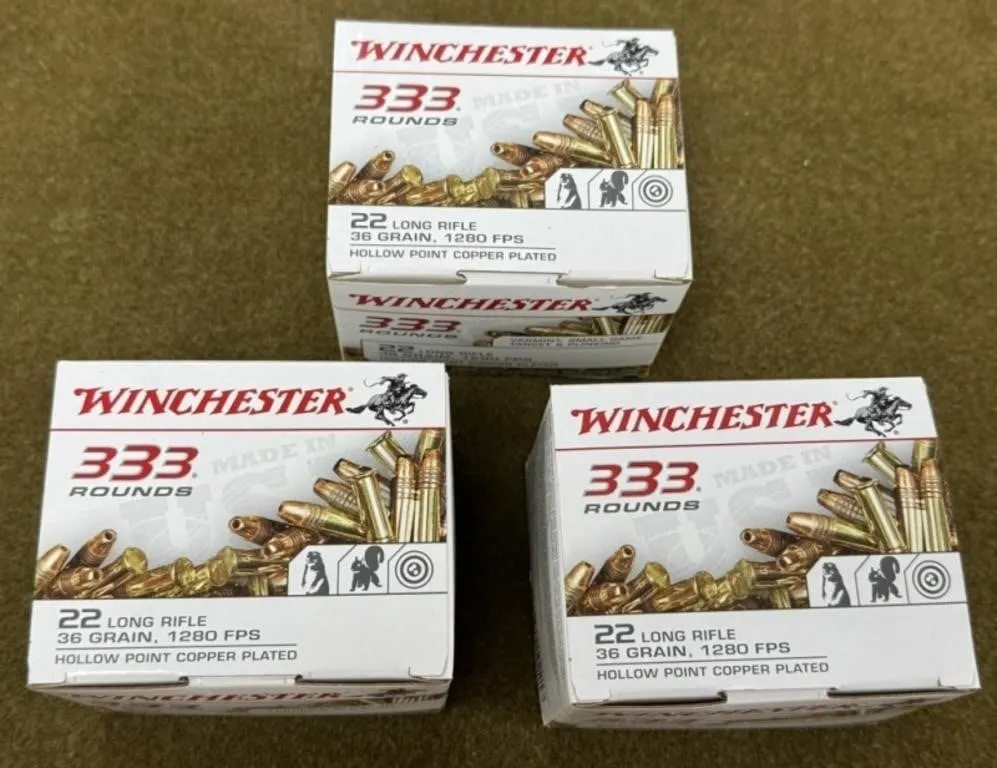 999 rnds Winchester .22 LR Ammo