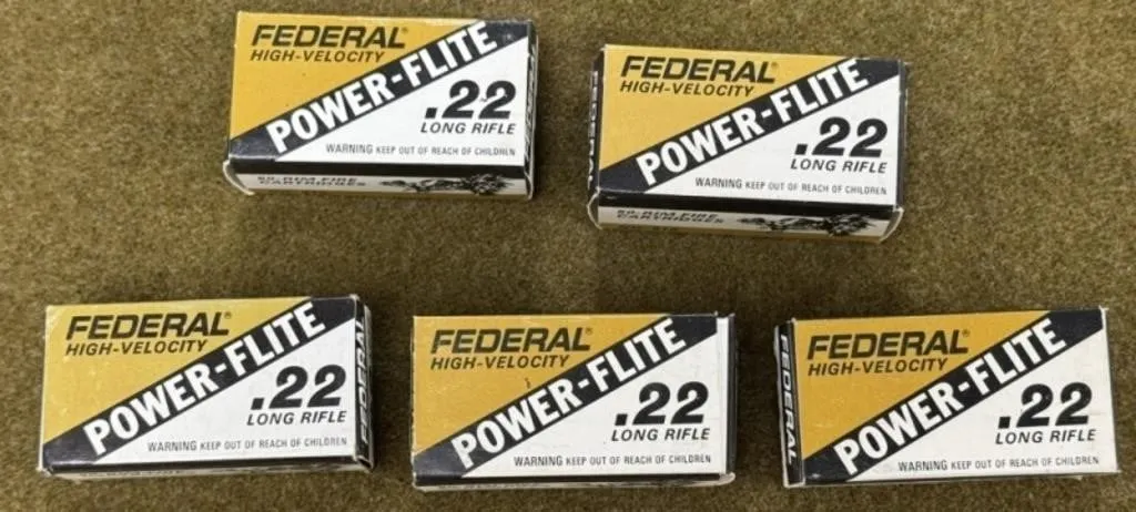 250 rnds Federal .22 LR Ammo