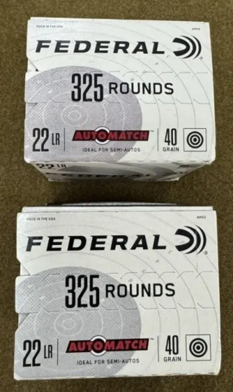 650 rnds Federal .22 LR Ammo