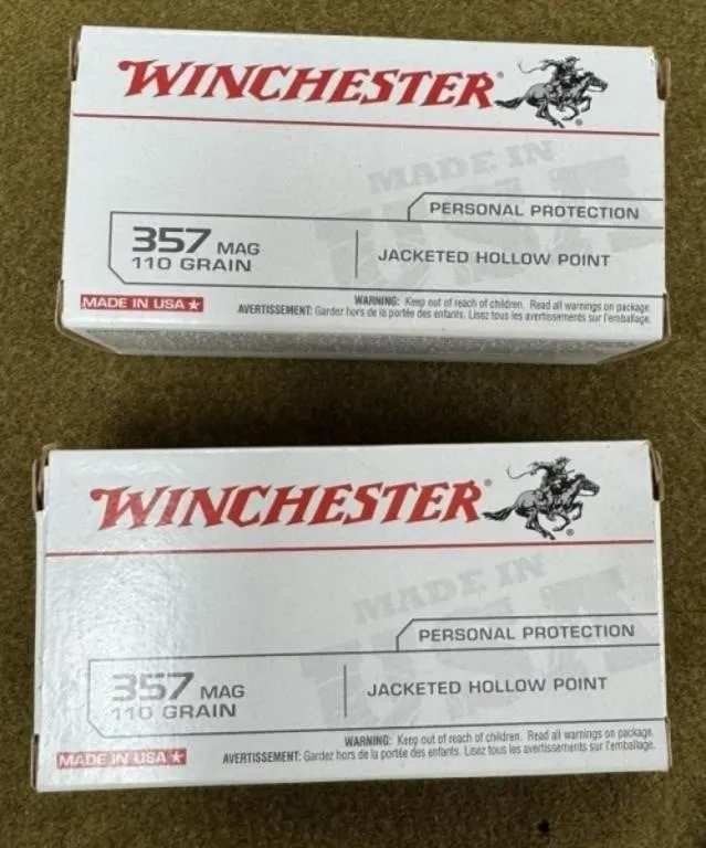 100 rnds Winchester .357 Mag Ammo