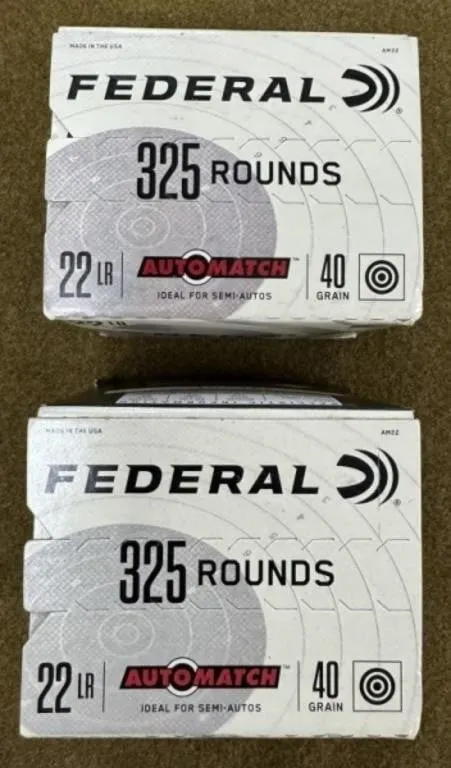 650 rnds Federal .22 LR Ammo