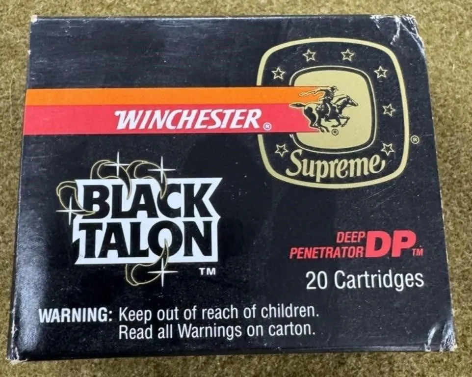 20 rnds Winchester .357 Mag Black Talon Ammo