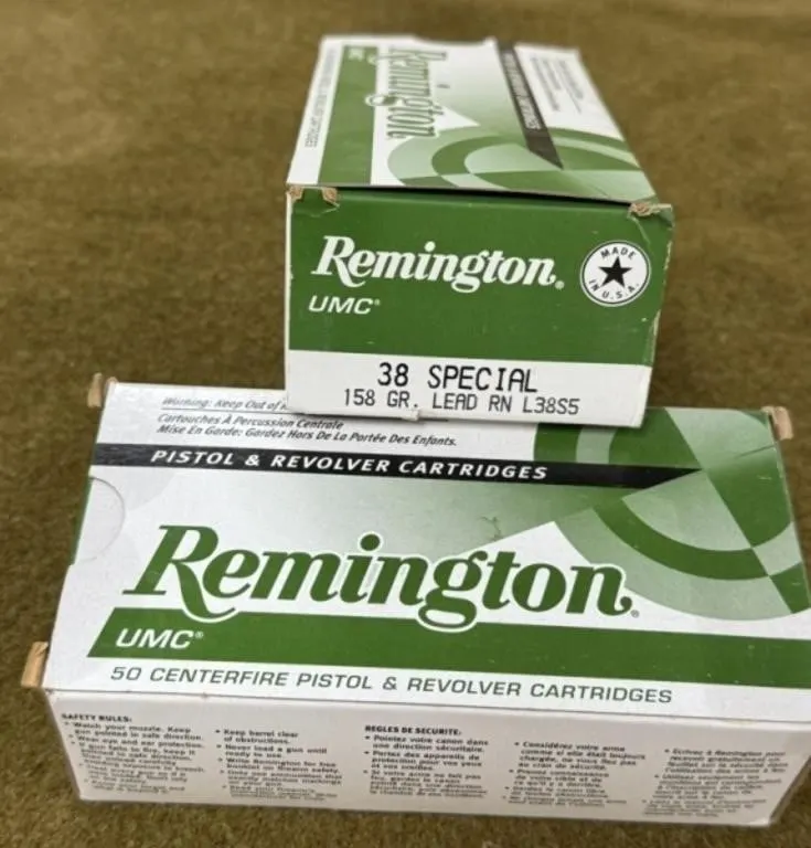 100 rnds Remington .38 Spl Ammo