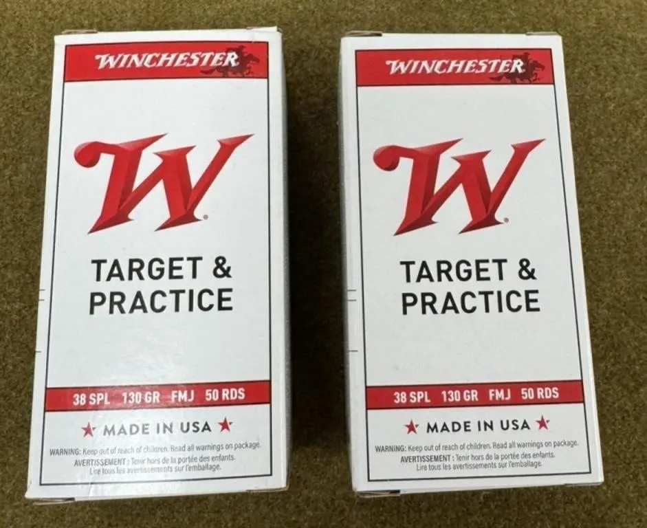 100 rnds Winchester .38 Spl Ammo