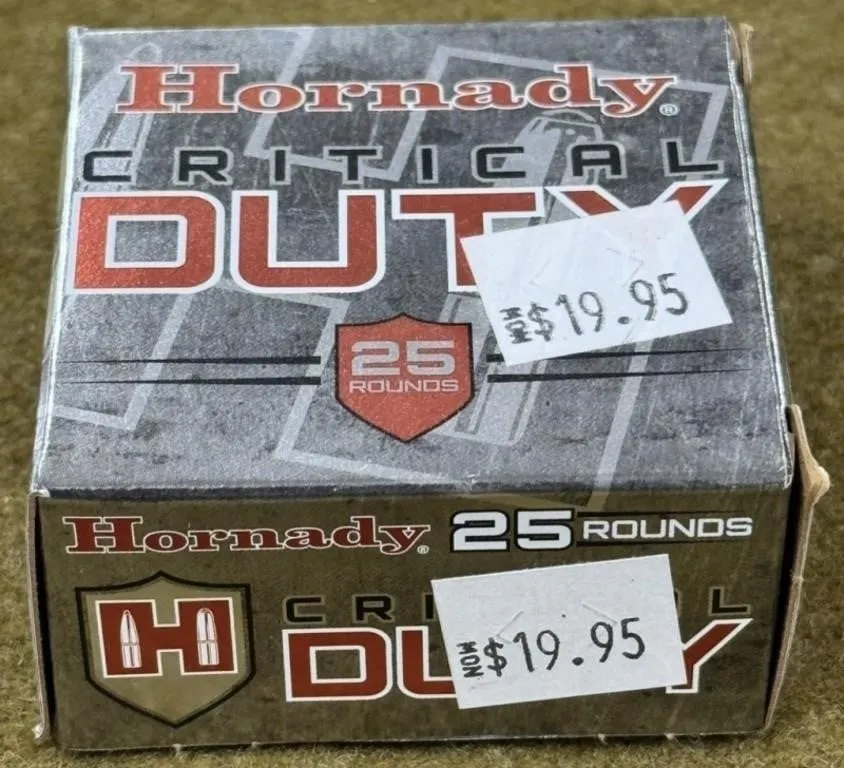 25 rnds Hornady 9mm Ammo