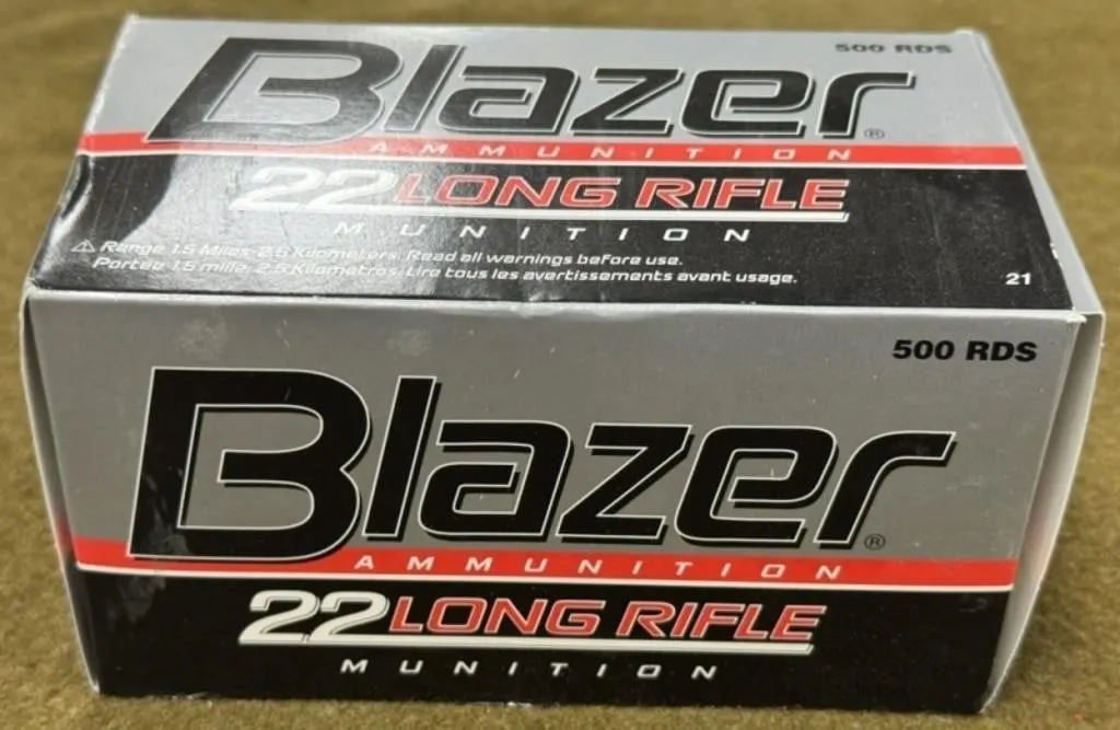 500 rnds CCI .22 LR Blazer Ammo