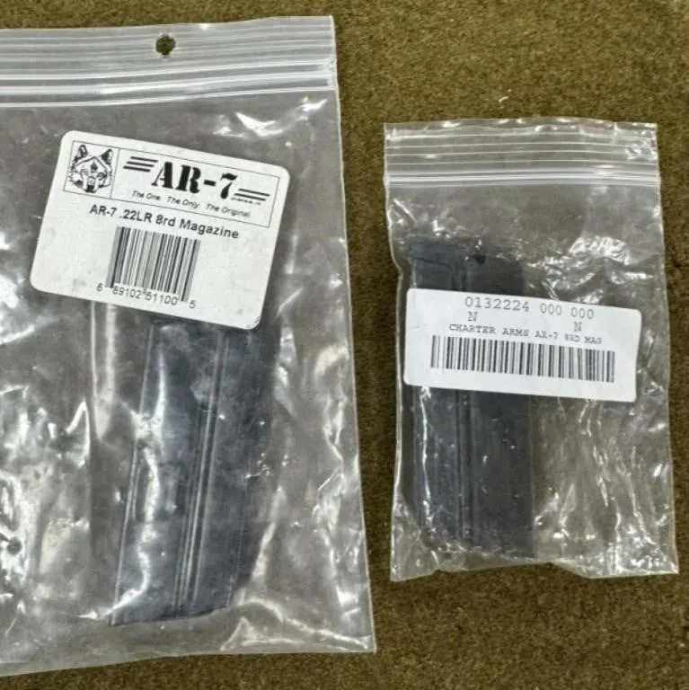 2-10 rnd AR-7 .22 LR Magazines