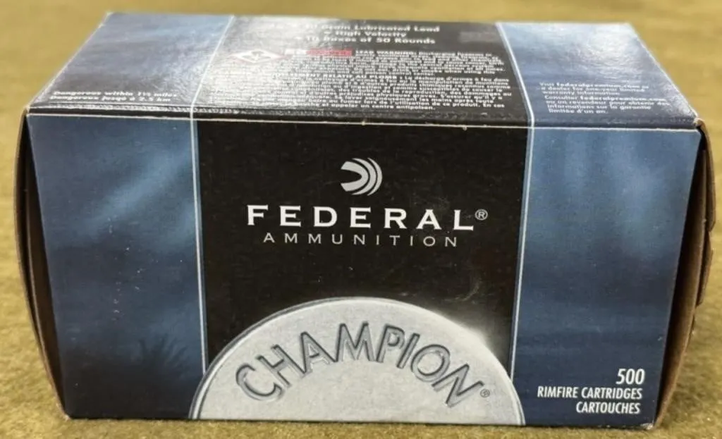 500 rnds Federal .22 LR Ammo
