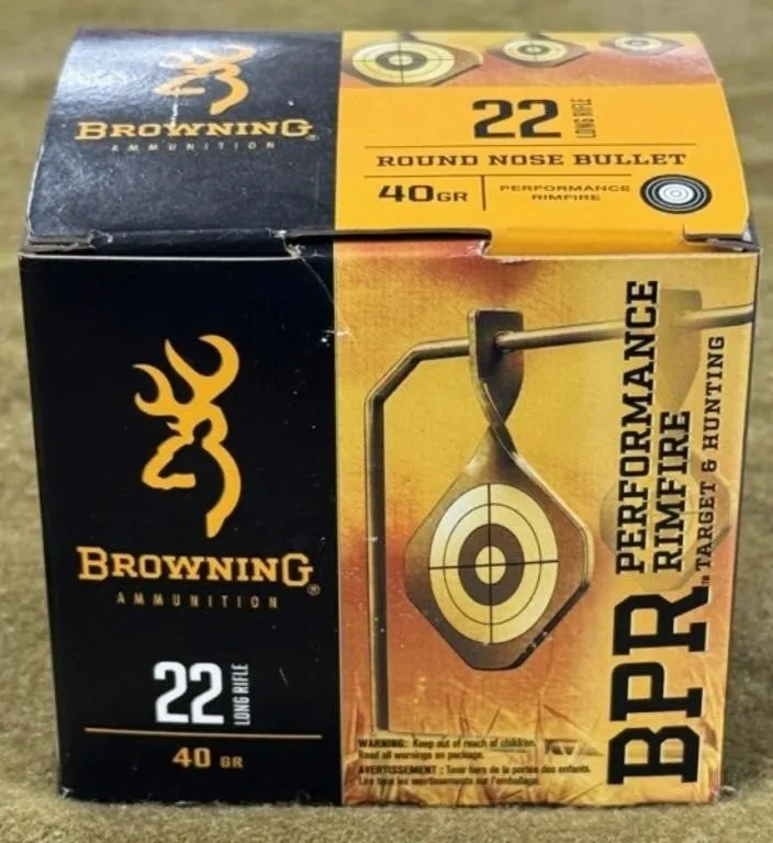 400 rnds Browning .22 LR Ammo