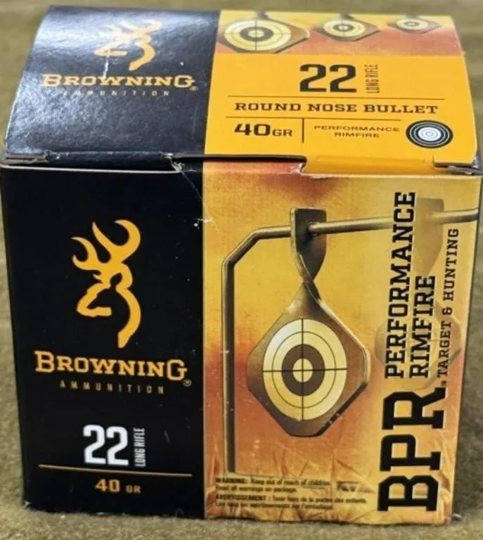 400 rnds Browning .22 LR Ammo