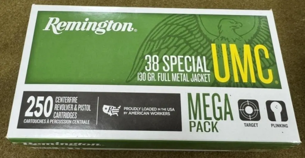 250 rnds Remington .38 Spl Ammo