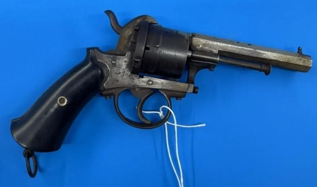 Belgium Pre 1898 Pinfire 9mm Revolver