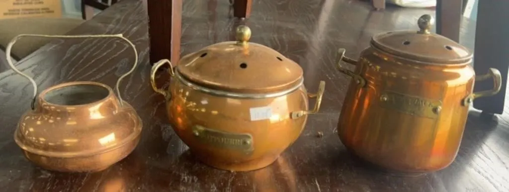 Copper Pots With Brass Handles
