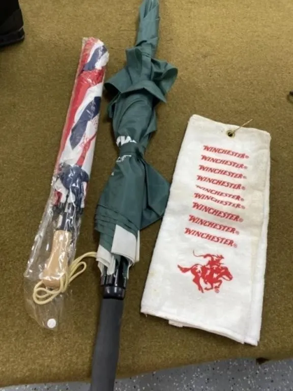 2 - Umbrellas and Winchester Hand Towel