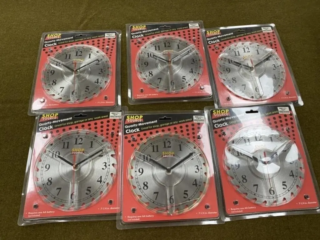 New Saw Blade Clocks
