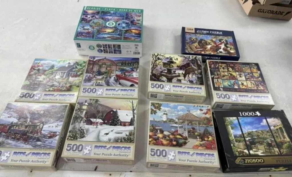 Large Lot of Puzzles
