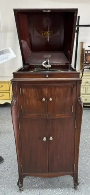 Floor Model Victrola Record Player