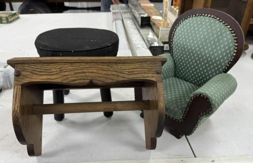 Doll Chair, Footstool, And More
