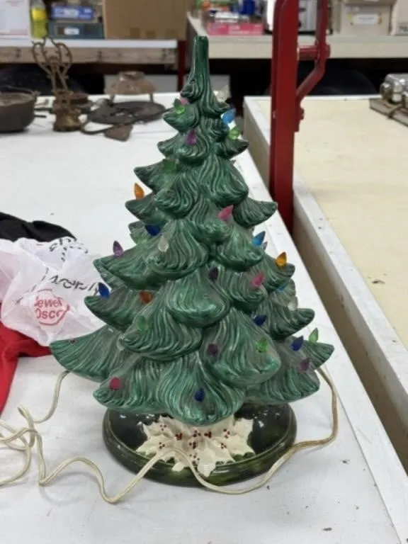 Lighted Ceramic Christmas Tree