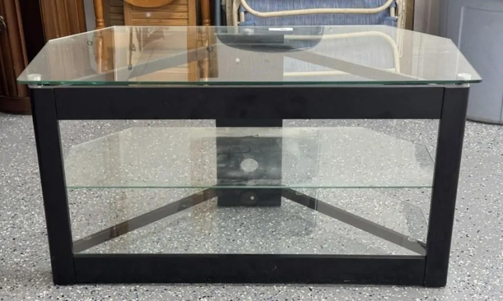Glass TV Credenza