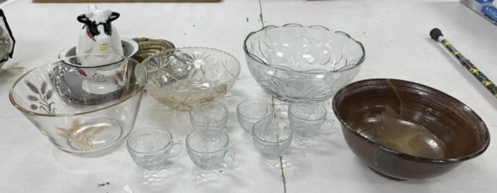 Pottery and Glass Bowls