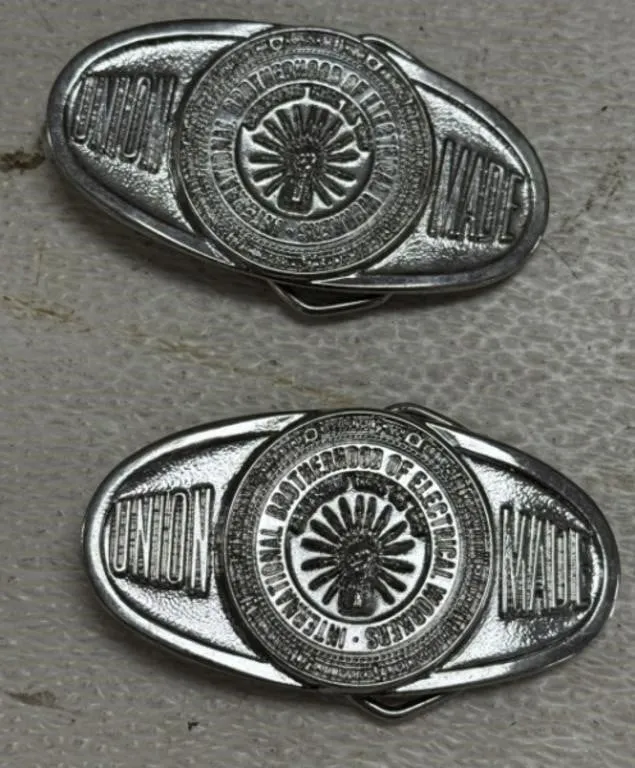 2 - Union Made Belt Buckles