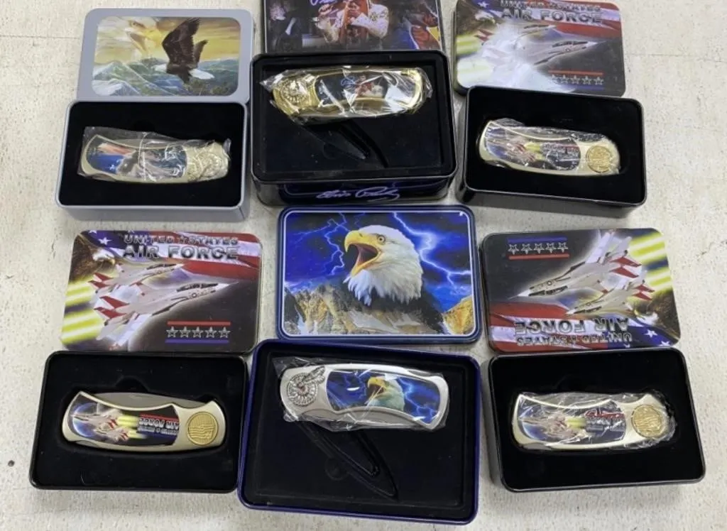 6 - Collector Knives In Tins