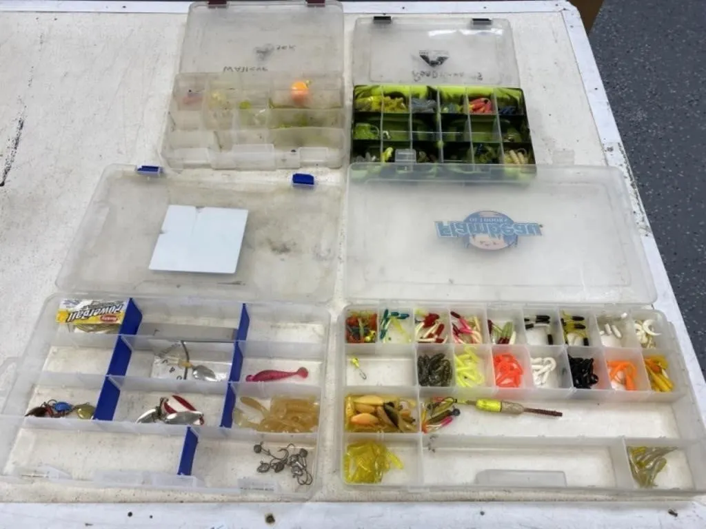 Fishing Tackle in Bait Boxes