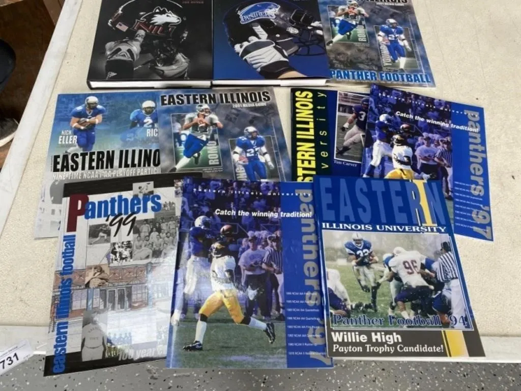 EIU Football Programs and Books