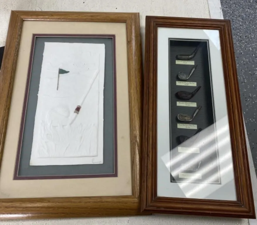 Framed Golf Wall Decor