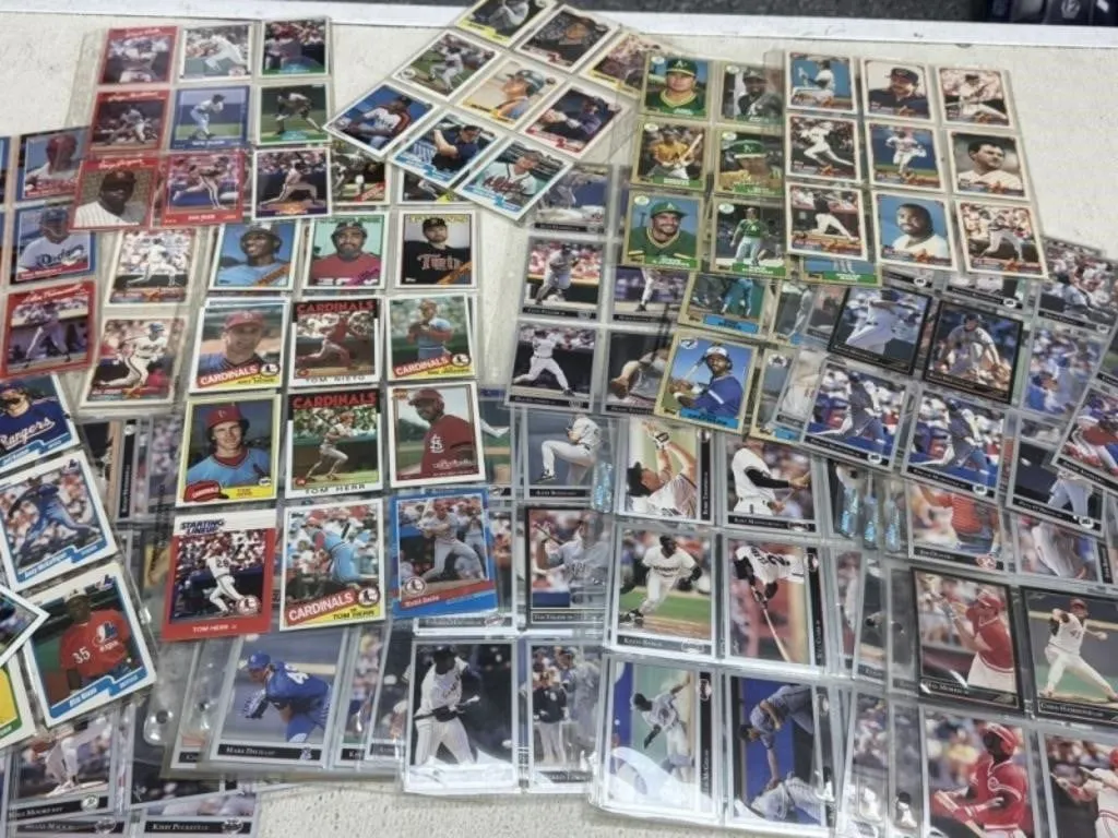 Baseball Cards in Sheets