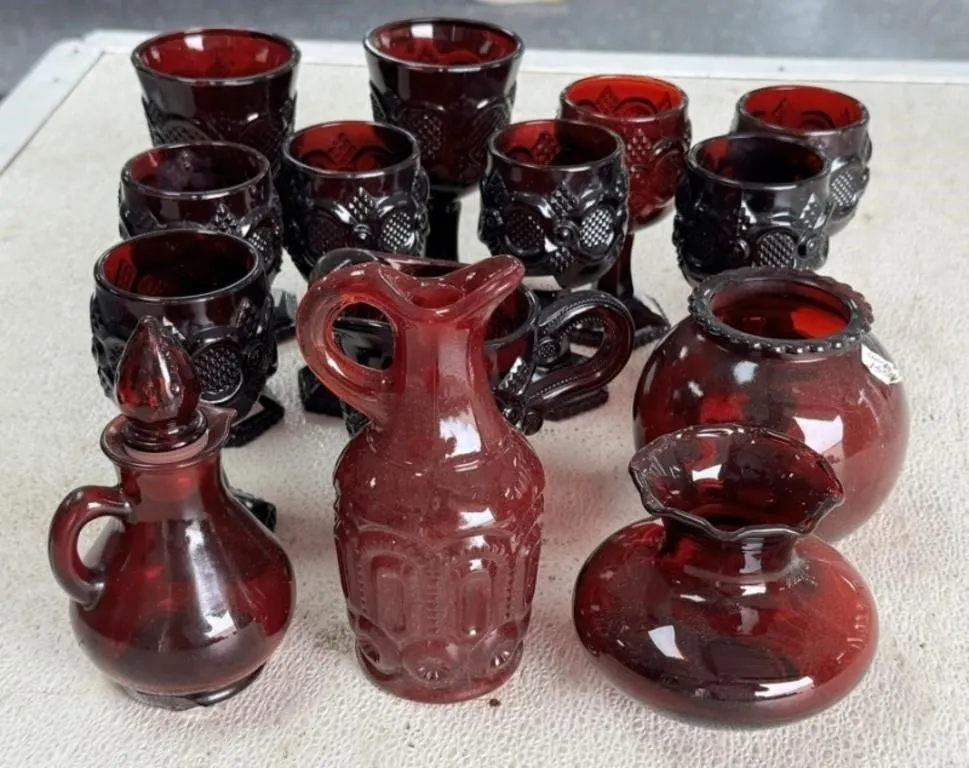 Ruby Red and Cape Cod Dishes